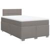 VidaXL Bed Slat Base with Mattress Taupe 120x200 Cm Fabric, Bed, Platform Bed, Panel Bed, Furniture of 3285859