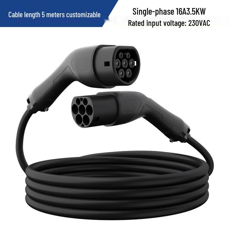 Европейский стандартный зарядный кабель Тип 2: Портативный, Трехфазный, Двухголовочный, Удлинитель «папа-мама».