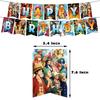 33 Pcs One Piece Birthday Decoration Anime Theme Party Decorations for Teenagers