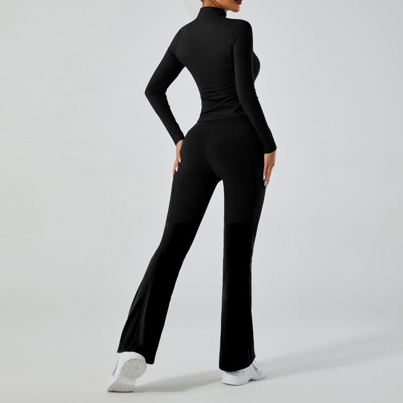 RYGZ Мягкий комплект для йоги с ощущением второй кожи и брюки с высокой талией, подчеркивающие бедра Medium