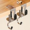 360° Rotatable Steel Table Hooks - Detachable, Non-Destructive Installation For Office Desks, School Dormitories