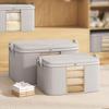 1 Piece Large Capacity Covered Storage Box with Perspective Window, Multi-purpose Foldable Quilt Storage Bag, Waterproof