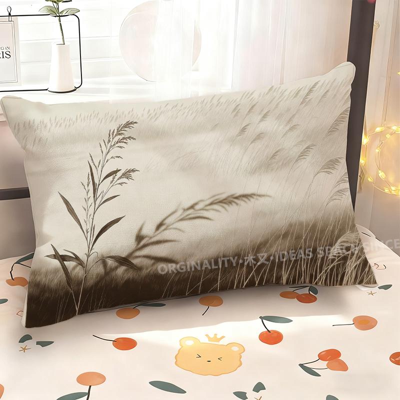 Minimalist Nature Pattern Pillowcase Suitable For Sofa Bedroom Car Pillow Cover Cushion Rectangular Back Cushion