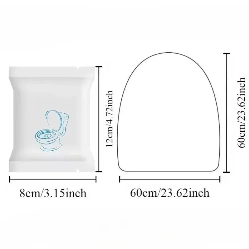 50/20/10pcs Portable Disposable Toilet Seat Cover Waterproof Non-woven Protective Cover Seat Cushion Travel Camp Hotel Bathroom