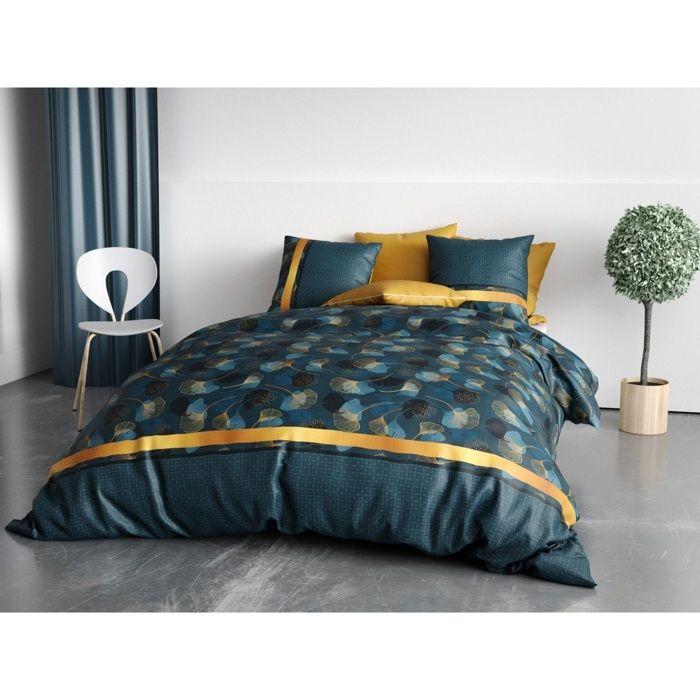 Parure de couette - Ginko - 240x260 cm - 100% coton - Douceur et confort durable