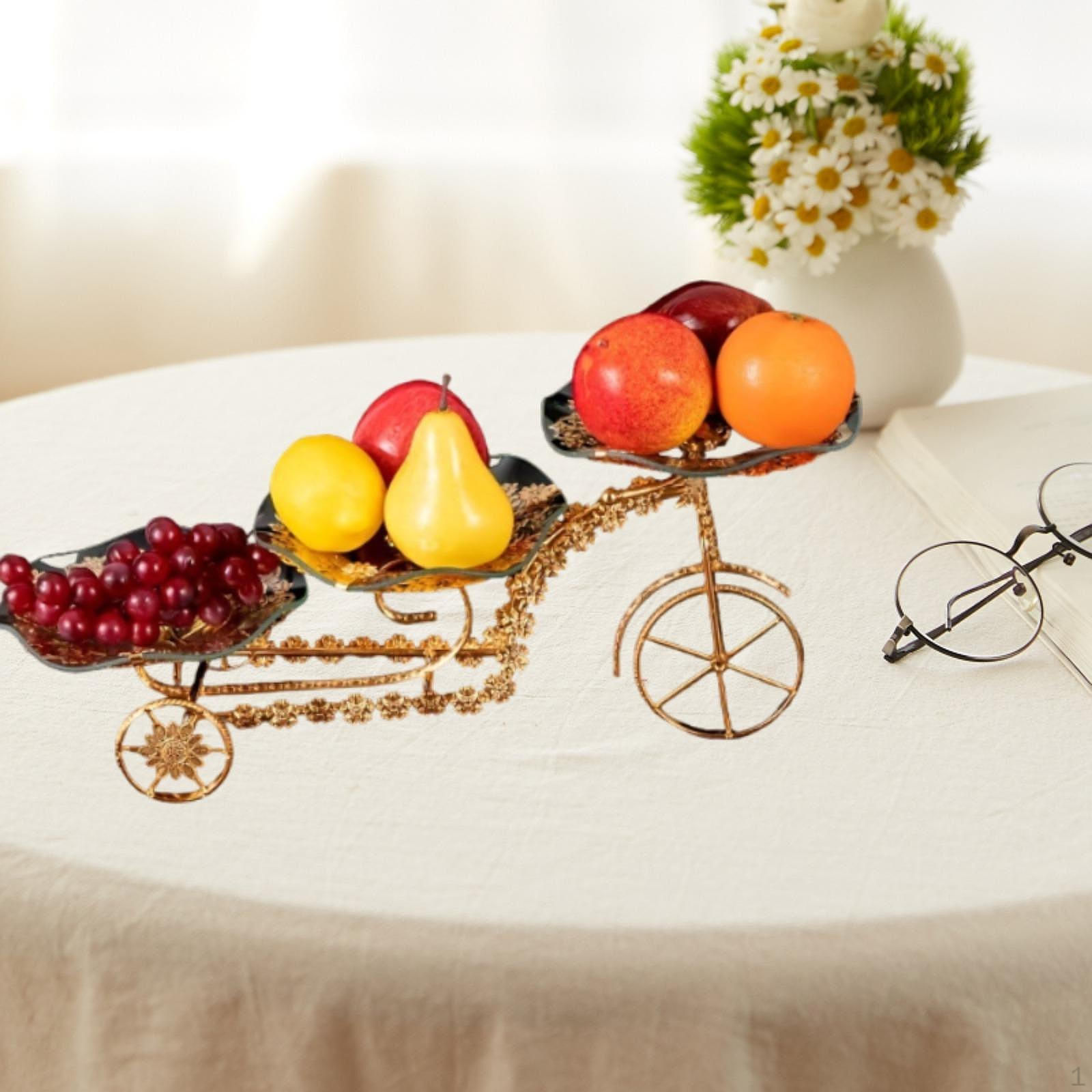 

Fruit Bowl Basket,3 Tier Counter Plate Rack,Table Centerpiece Stand,Storage Organizer,Fruit