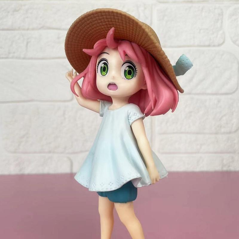 Spy X Family Sommer Strand Anya Actionfiguren Anime Produkte Desktop Computergehäuse Dekoration Statue Niedliches Geburtstagsgeschenk Modell