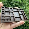 Multi-function Trinket Shelf Miniature Wooden Crystal Display Office Collectibles Organizer Printers Tray for Gems Stones Shells Decorative Stand