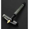 Xezo Incognito Diamond Cut Serial Medium Fountain Pen With Zinc Slate Tracker. Platinum Plated