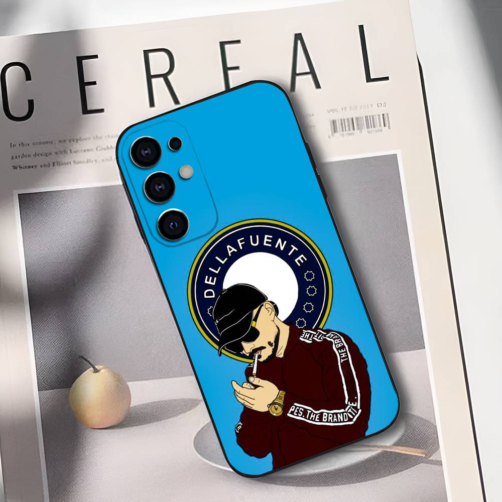 D-Dellafuente FC Phone Case For Samsung S25,S24,S21,S22,S23,S30,Ultra,S20,Plus,Soft Silicone Black Cover Samsung S22plus5G
