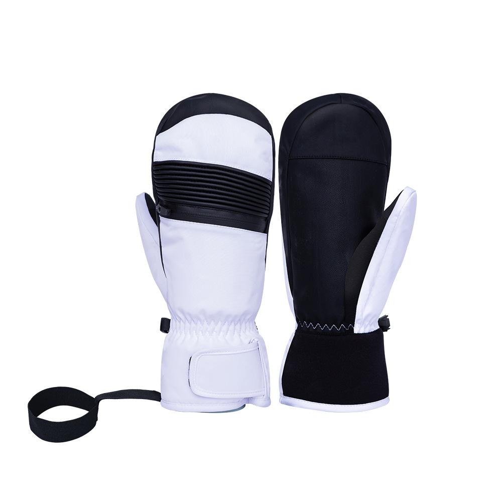 Snowboard Ski Gloves Organ Design Outdoor Snow Windproof Waterproof Thickened Warm Touch Screen Ski Gloves M