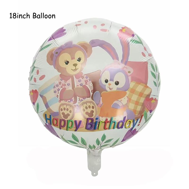 Disney Story  Lina Bell And Stellalou Cartoon Balloons Birthday Decor Baby Shower 32inch Number Foil Balloons Wedding Supplies