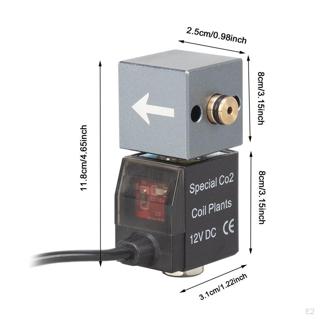 Solenoid Air Valve CO2 System Regulator High Performance Fishtank Replacement Part Aquarium