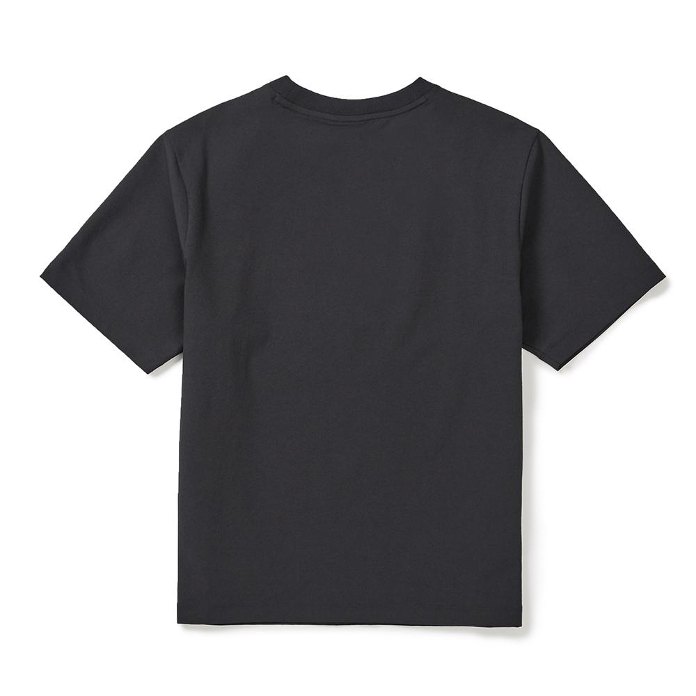 [Snowpeak] Classic Woven Women's Short-Sleeve T-shirt Charcoal (S25MWTTS17)