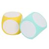 2pcs Eco EVA Dry Erase Dice Set 10cm Yellow & Green Write & Wipe