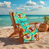 Personalized customized proof beach towel with Animal Crossing  pattern - soft, absorbent, quick-drying, perfect swimming, camping&bathing