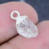 Natural Crystal Rough Gemstone 925 Sterling Silver Jewelry Pendant 0.59" V1c76