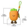 Vegetable Series Soft Silicone Cute Cartoon Mini Coin Purses with Eggplant and Carrot Designs