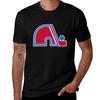 Quebec Nordiques Vintage Logo Tshirt Gym Exercise Short Sleeve Tshirt