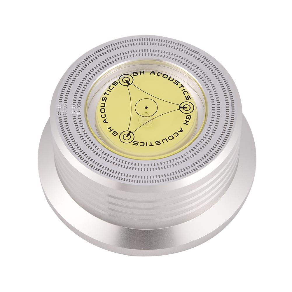 50  60Hz Bubble Level Speed Detection Turntable LP Vinyl Disc Record Stabilizer Clamp