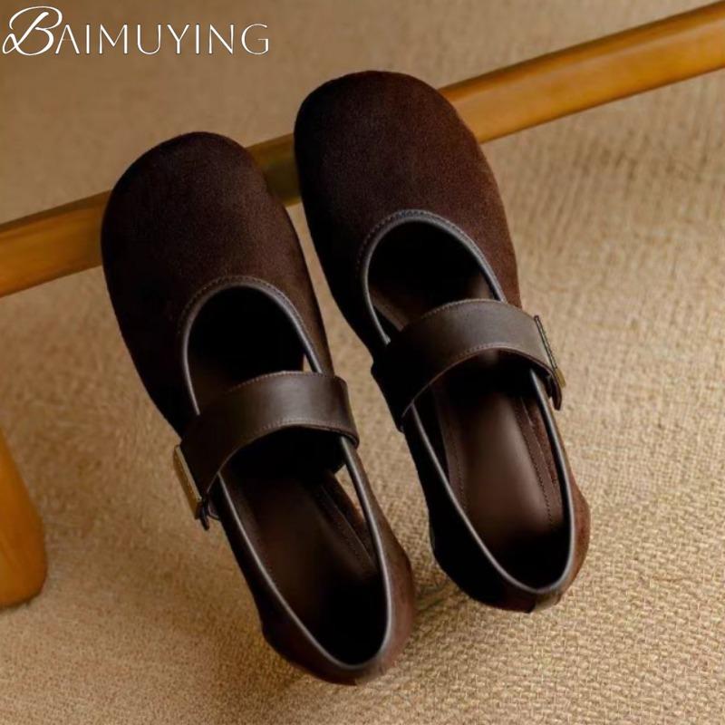 Fashion Mary Jane Shoes Woman Mid Heeled Sandals Flats Ballet Wedges Summer 2025 Brand Elegant Dress Loafers Shallow New Casual Sneakers