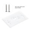 5Pcs Network Socket Panel 120 American Type Single Pot Wall Flat Face Plate RJ45 Faceplate