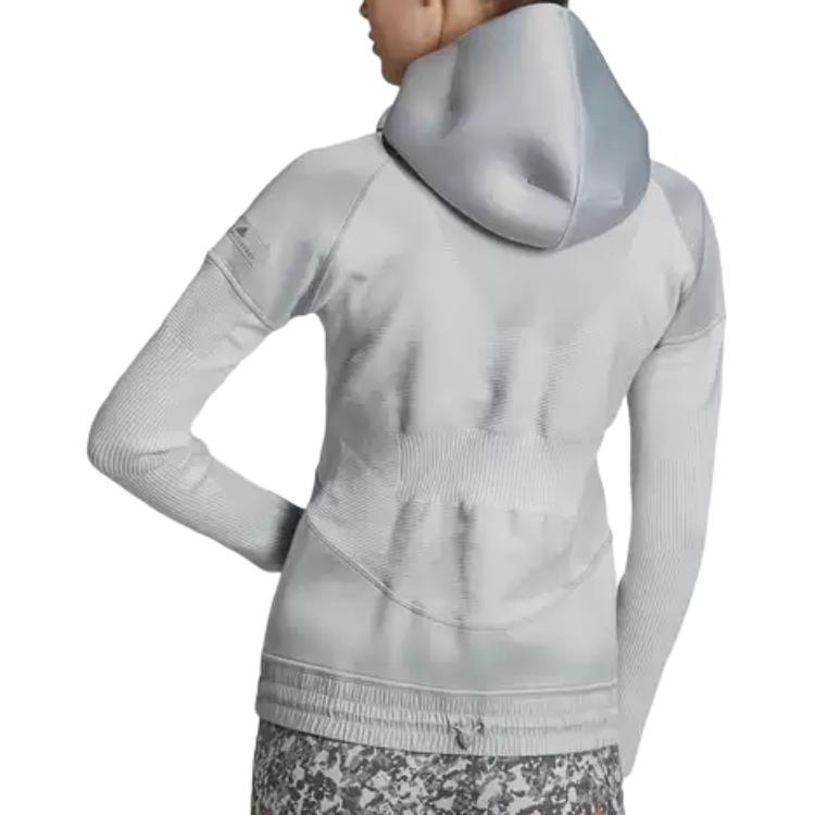 Adidas Zne Sports Lifestyle Series Hooded Training Long Sleeve Jacket Women Jacket Gray FK0836