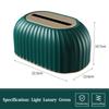 Luxury Tissue Box Desktop Tissue Organizer Shell Tissue Container Case Paper Holder Napkin Holder Household Storage Box