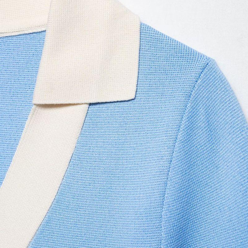 Kaslead New Women clothes Western Style Short sleeve Knitted Outerwear Skirt 1822025 1822023 621