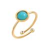 New Natural Stone Open Ring For Women Niche Design High End Light Luxury Minimalist Band
