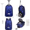 Youtuozhe Rolling Travel Backpack with Large Wheels