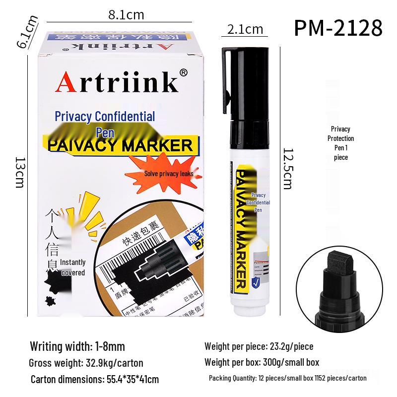 Express Delivery Correction Pen: Thermal Paper, Secret Stamp, Colorfast Privacy Protector
