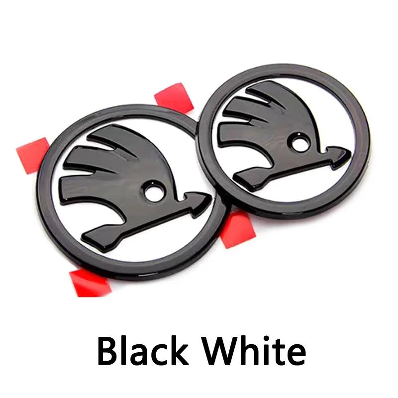 1pcs 80mm 90mm For Car Front Head Hood Rear Trunk Skoda Octavia Superb MK2 Fabia Yeti Rapid Roomster Badge Emblem Logo Sticker