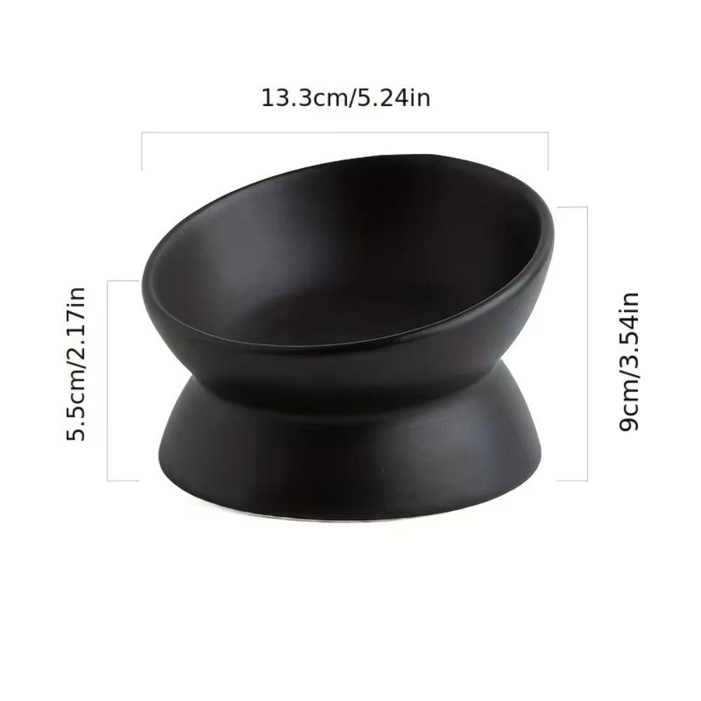 Protect The Cervical Cat Bowl Minimalist Ceramic Pet Bowl Dog Cat Food Bowl  Pet Supplies