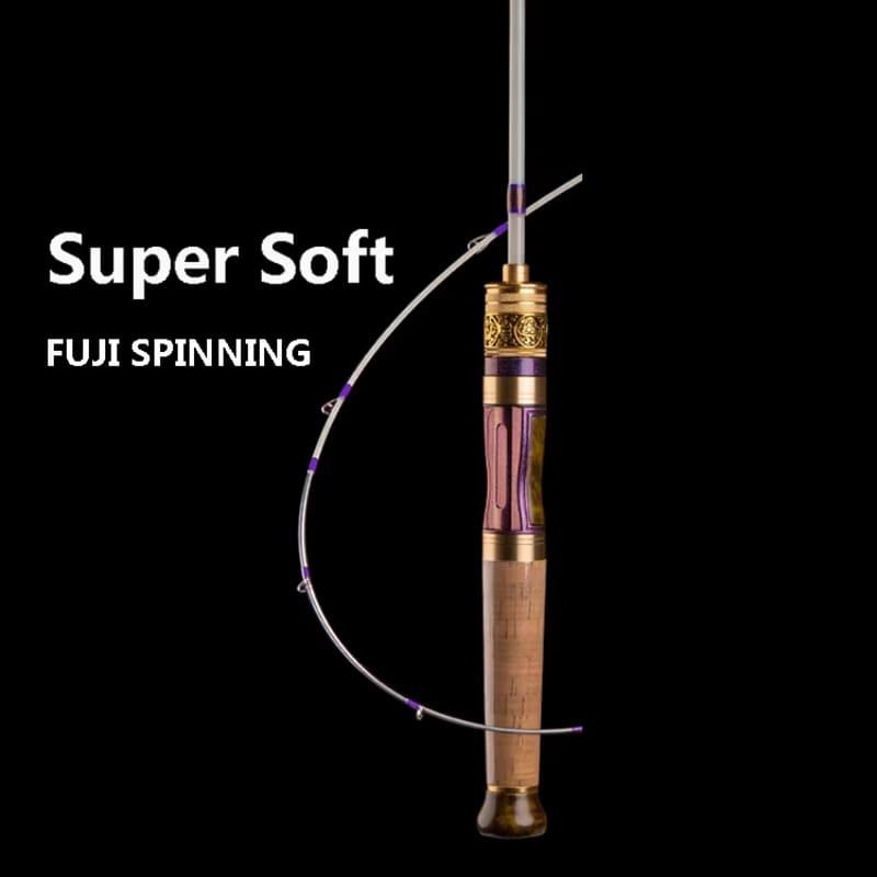 

Спиннинговое вращающееся удилище Портативное 4 секции Сверхмягкое Микро-объект 1,4 метра Медленный строй Выброс Удилище Конский рот Прямая рукоятка Пистолет Приманка FUJI SPINNING