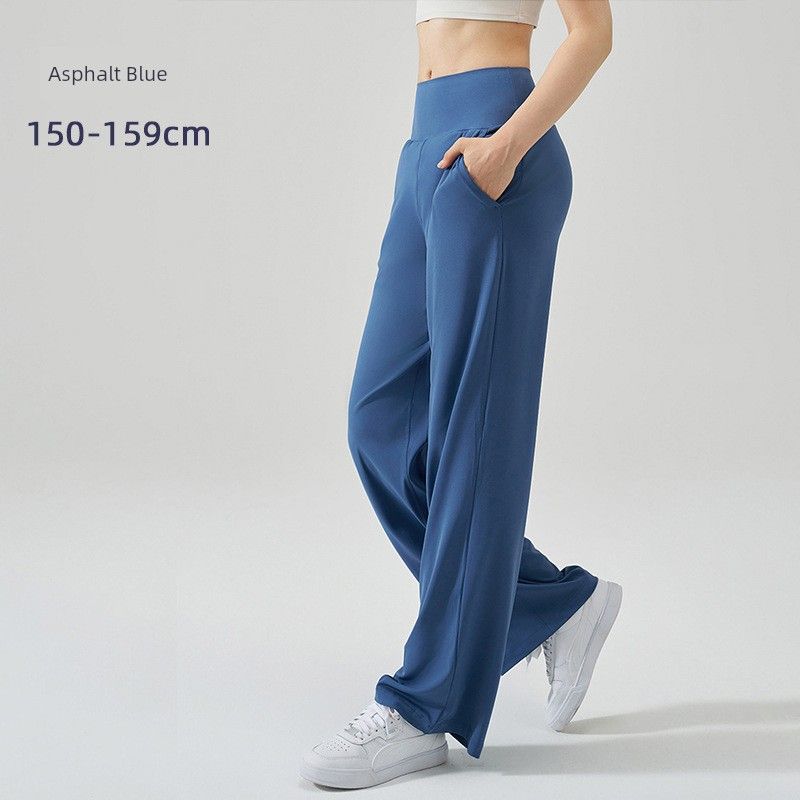 Loose Straight Sweat pants Drape Slimming High Waist Running Training Summer Breathable Fairy Draping Effect Yoga Pants Thin