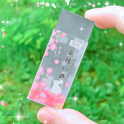 Kreative süße Blumen-Radiergummis aus transparentem Gummi, Kawaii, ästhetische Schreibwaren, Geschenk für Schüler, Lehrer, Schulbedarf für Kinder