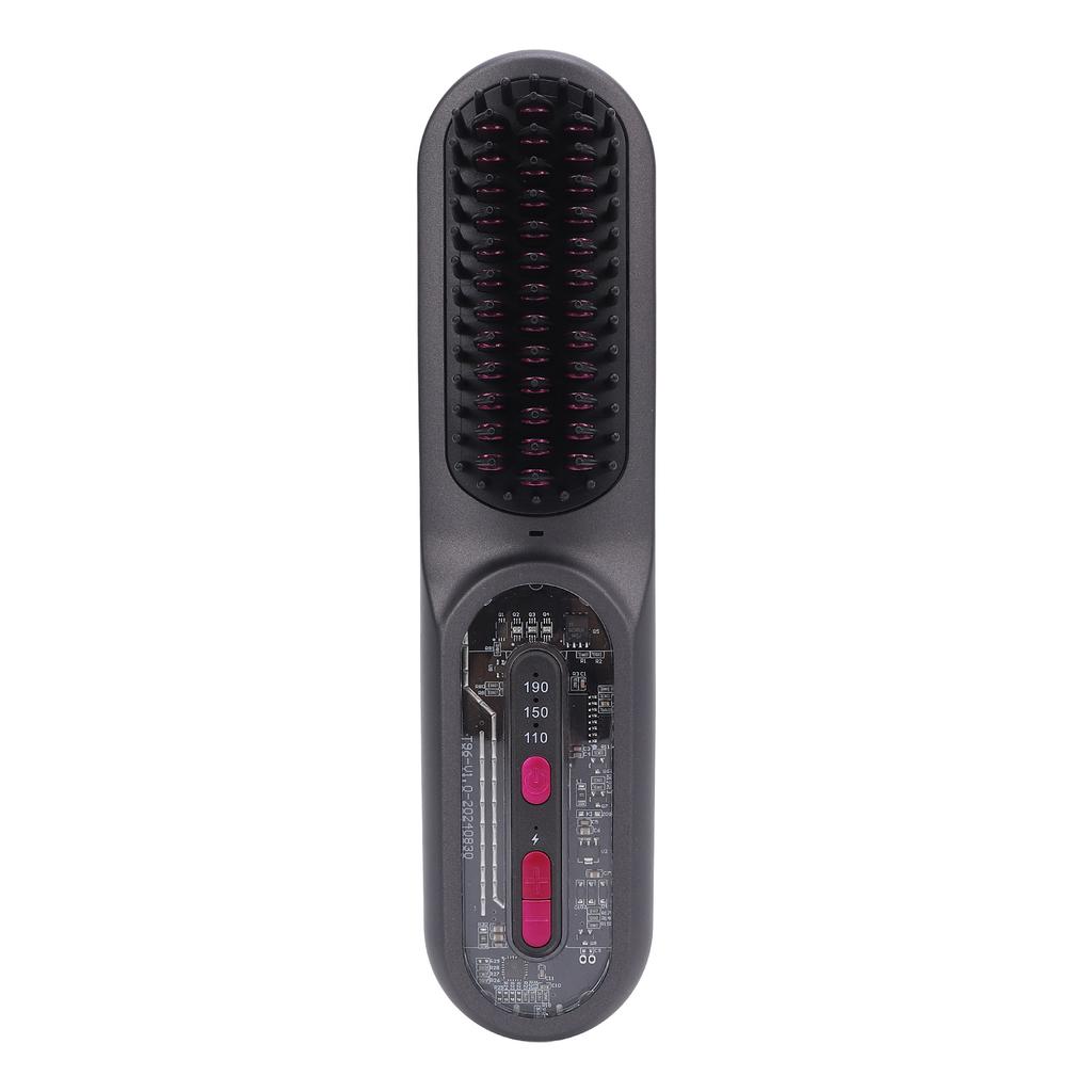 Cordless Hair Straightener Comb Negative Ionic 3 Heating Settings USB Rechargeable Ceramic Coating Anti Scald Hair