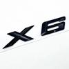 3D ABS Black Chrome Car Letters Rear Trunk Badge X6 Logo For BMW X6 Sticker Emblem X6 Lettering Accessories al2