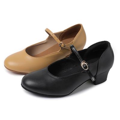 Indoor Damen Modern Dance Schuhe Weiche Sohle Tango Tanzschuhe Standard Latein Tanzschuhe Für Damen 4CM Mittlerer Absatz