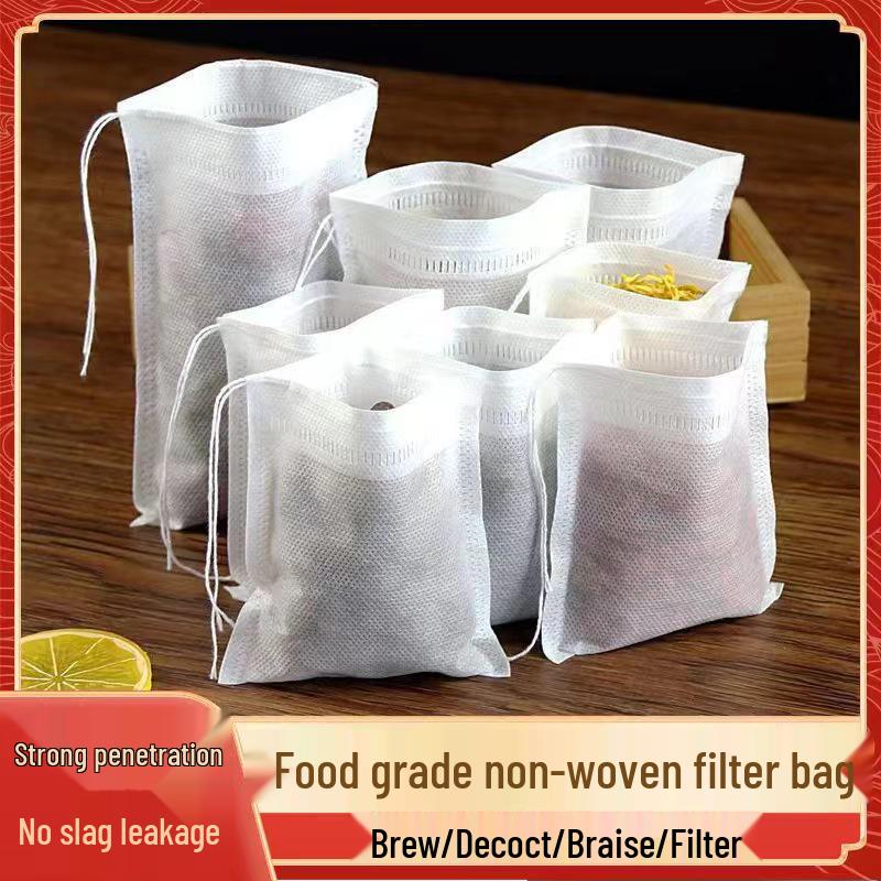 

Non-Woven Herbal Tea & Spice Bag Set for Filtration and Packaging 7*9 cm (100 pieces, white)