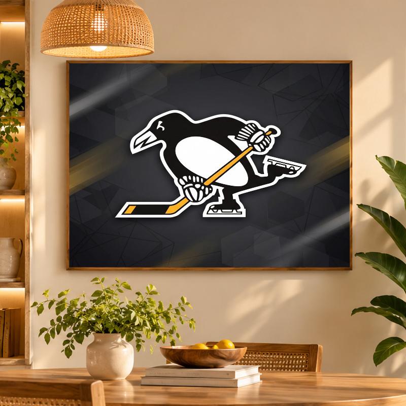 5D Diamond Painting Pittsburgh Penguins DIY Full Drill Diamond Art Kit Home Decoration