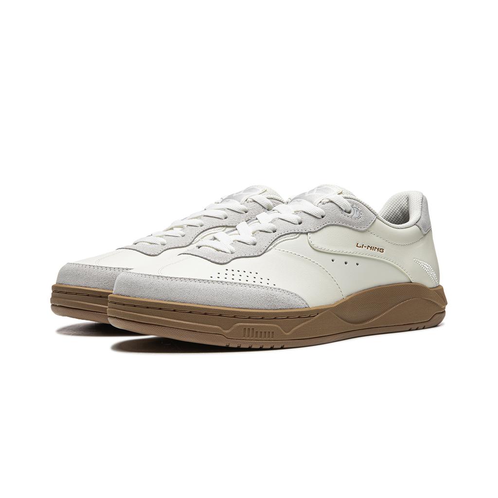 Li Ning Hedge Low-Top Skateboard-Schuhe Unisex Weiß Grau AGCV385-1