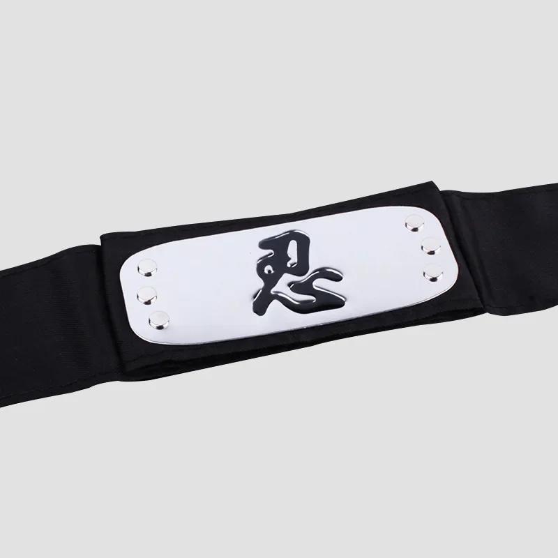 Anime Figures Headbands Guard Ninja Accessories Uzumaki Hatake Kakashi Head Belt Cosplay Props Kids Toys Cool Gift