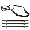 2 Stück Brillenkette Verstellbare Größe Elastisches Seil Brillenband Sport Rutschfest und Anti-Fall Fixierer Brillenkordel