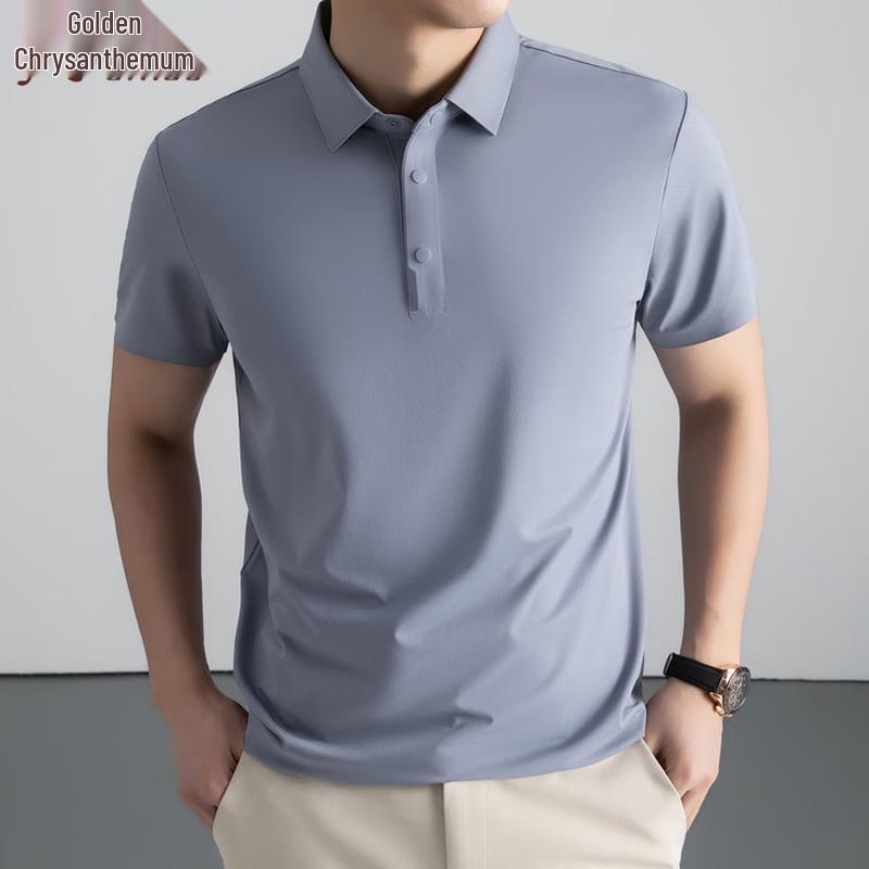 Men s Ice Silk Polo T-Shirt 50