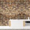 Vintage Brown Brick Wallpaper Brick Self Adhesive Film Brick Peel and Stick Wallpaper Faux Brick Textured Wallpaper Stone Paper