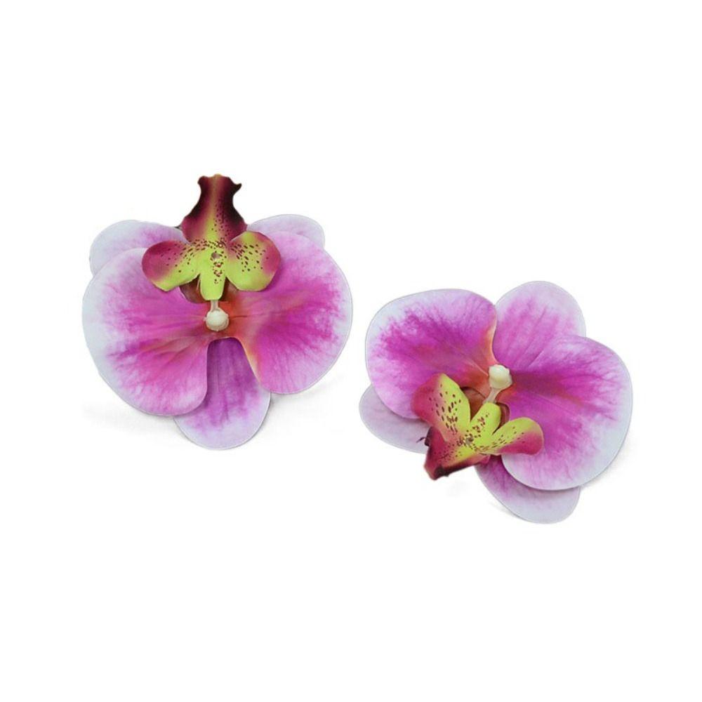 2pcs Korean Style Artificial Butterfly Orchid Decoration Flowers Orchids  Car Home Decoration
