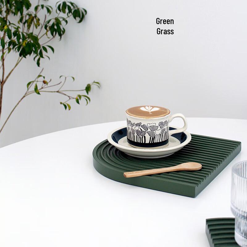 WJ Vintage Finnish Ceramic Coffee Cup and Saucer Set