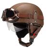 Vintage-Style Open Face Motorcycle Helmet Adults Unisex ABS Half With 3C Certification